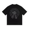 W373 CHROME HEARTS 2025 Vară nouă de înaltă calitate din bumbac, guler rotund, vrac, mărime mare, tricou pentru bărbați și femei, tricou pentru cupluri