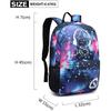 Kosiil 15.6 Inch Glow in The Dark Waterproof Backpack, Multicolor Laptop School Bag for Students, Lightweight Anti-Spill Bookbag