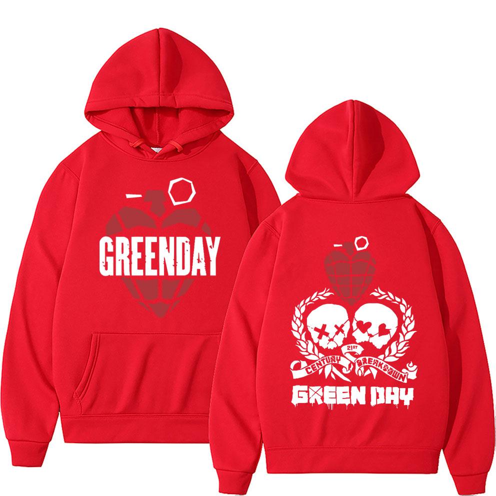 Limited Punk Band Green Day Hoodie Men Gothic Rock Oversized Sweatshirt Male Hip Hop Casual Hoodies Classic Vintage Streetwear