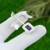 Regalo de Aniversario Para Ella Colgante de Piedra Semipreciosa Amatista Estrella Natural Plata 925
