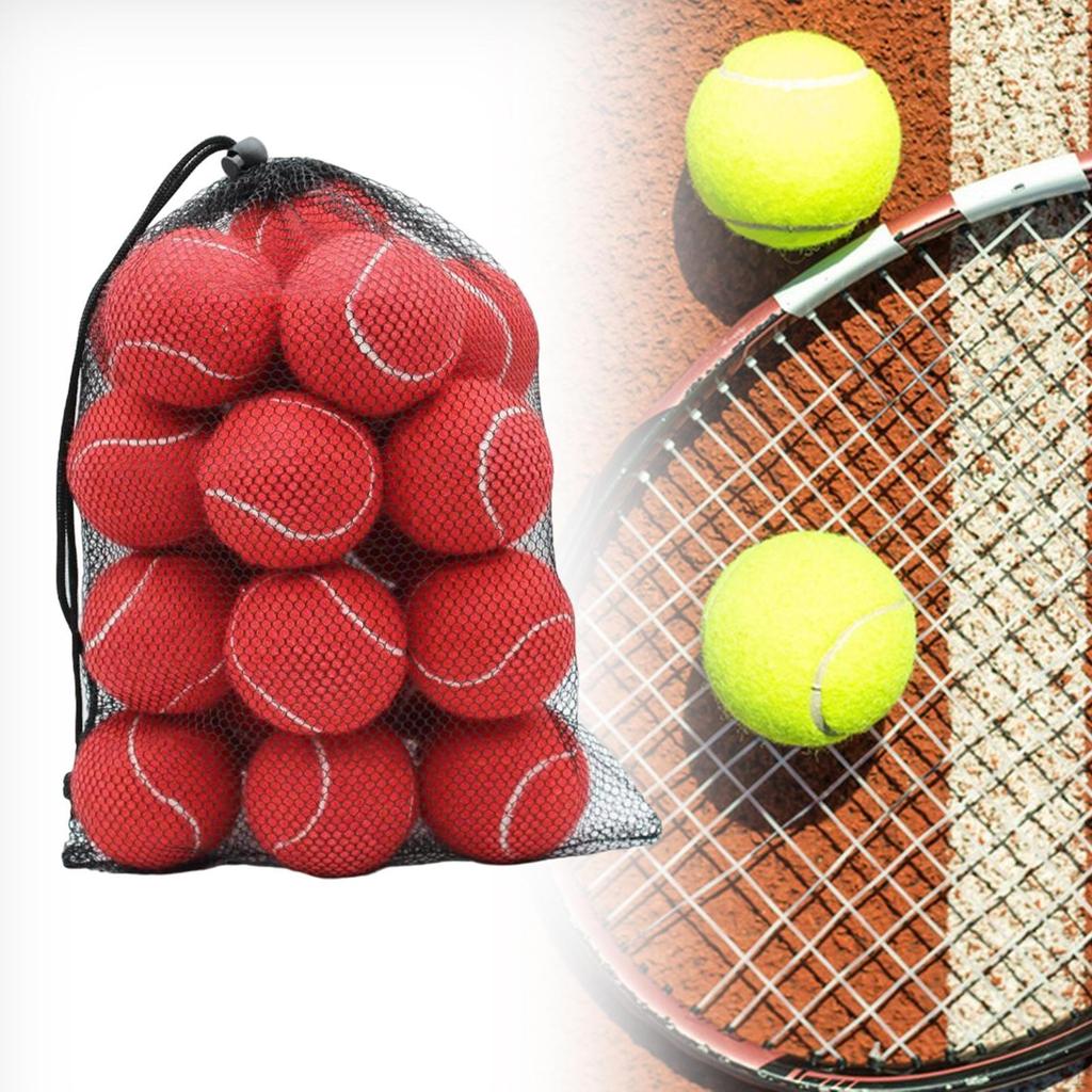 20 Pieces Tennis Balls Training Pet Dog Elastic Wear Resistant for