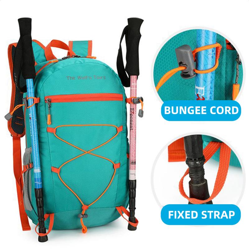 Foldable Climbing Backpack Folding Hiking Cycling Riding Mountaineering Bag Lightweight Outdoor Sports Travel Camping Knapsack