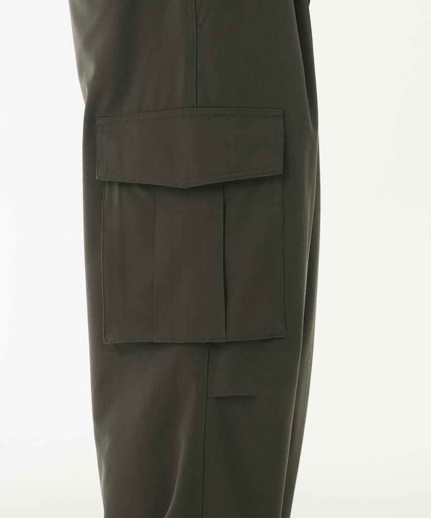 MUSINSA STANDARD Parachute Banding Cargo Slacks [Dusty Khaki]