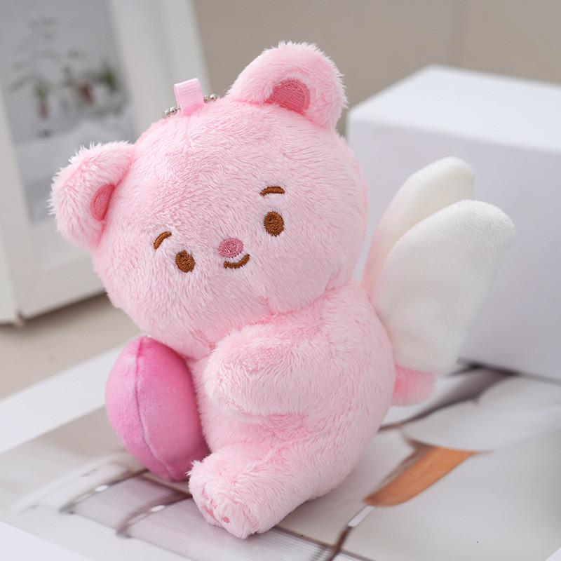 

Adorable Plush Angel Bear Toy With Super Soft Fabric Perfect For Birthday Gifts рожевий