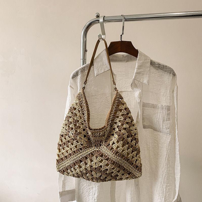 New Fashion Woven Bag Shoulder Messenger Women's Bag