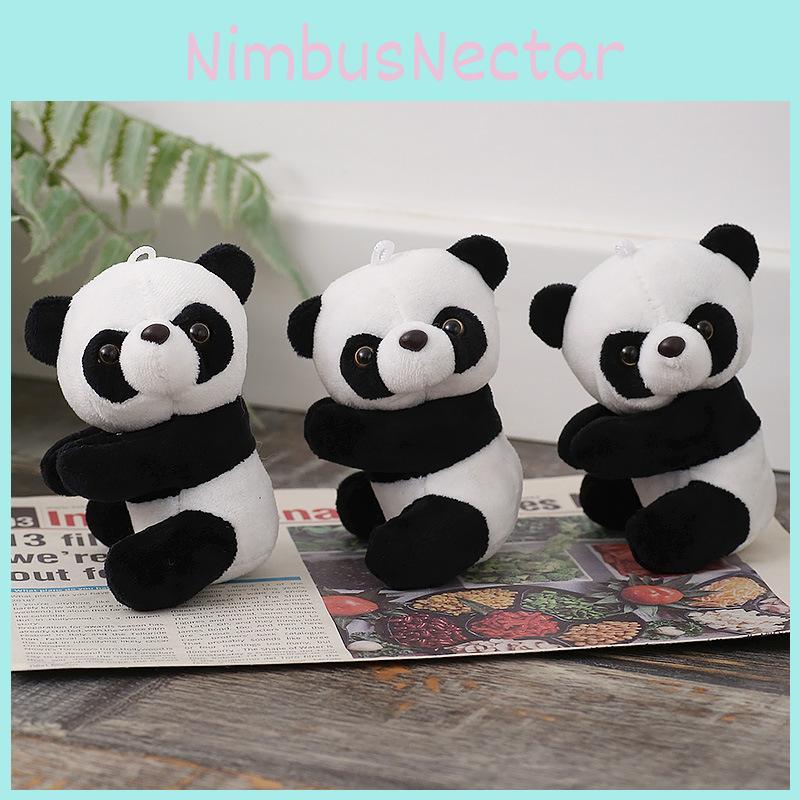 Panda Plush Small Toy With Short Plush Fabric For Childrens Gift And Play