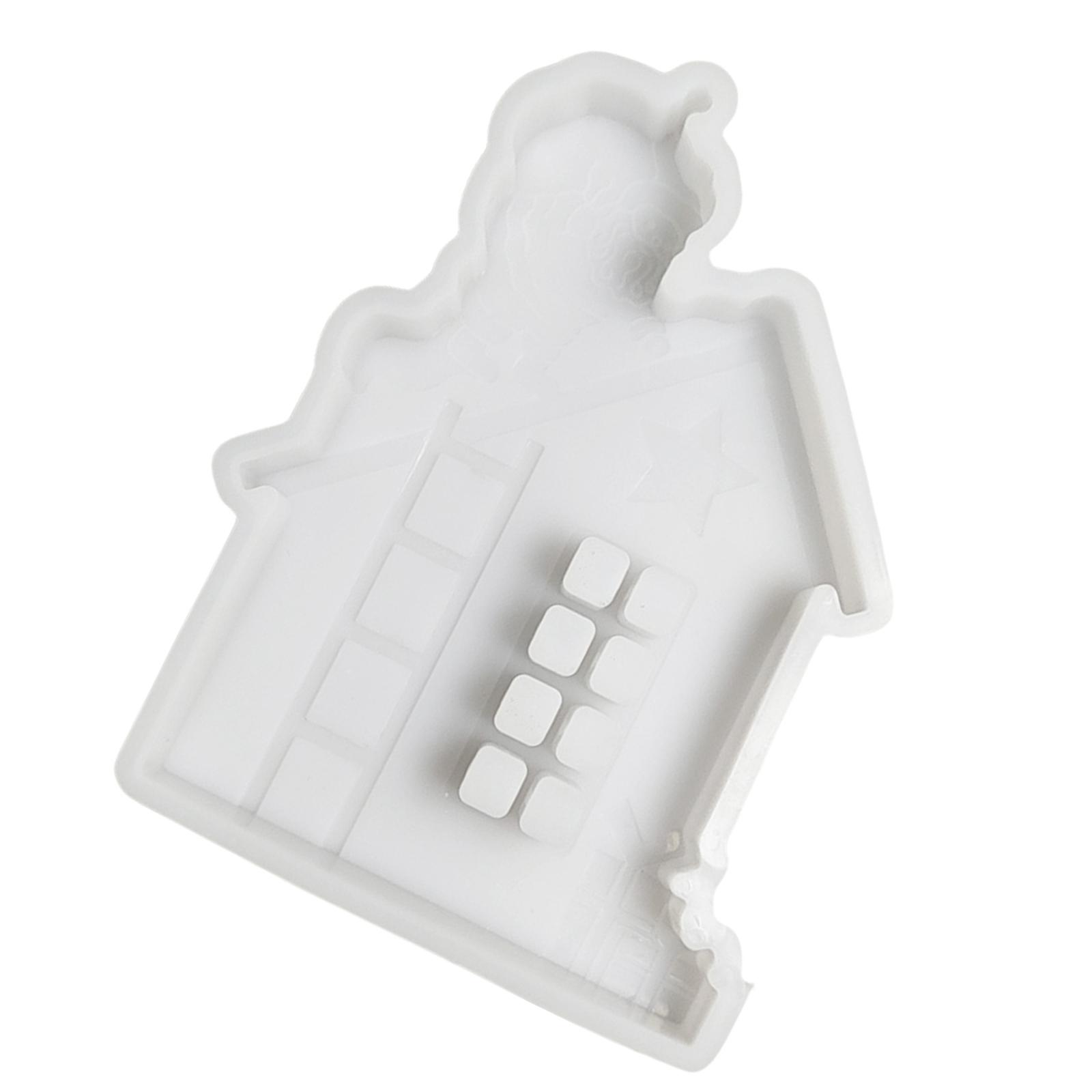 

Рождественский домик Смолы Силиконовые формы для эпоксидной смолы Гипсовые украшения Силиконы Бетон Цементные формы для украшения 1