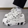 Ins Winter Graffiti Street Shot Flat Non-slip Board Shoes Niche Light Student Casual Sports Shoes Single Shoes
