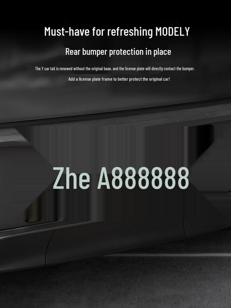 3W Full Coverage License Plate Frame for Tesla Model 3/Y (Refresh)