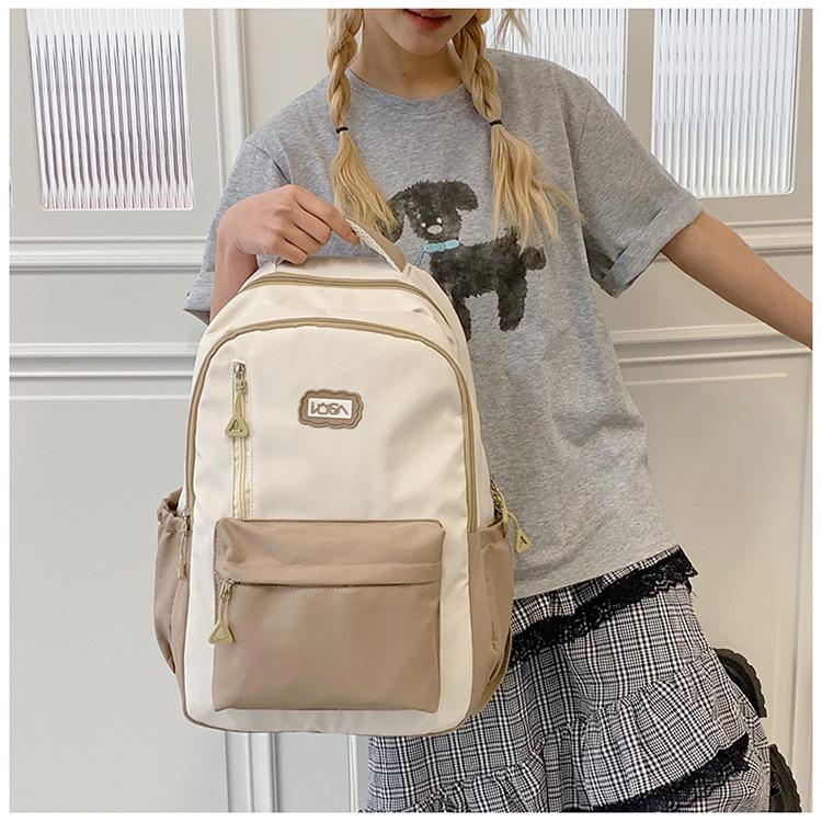 HR 2025 High-End Backpack: Stylish, Large Capacity Laptop Schoolbag for Female College Students, Perfect for Short & Long Distance Travel