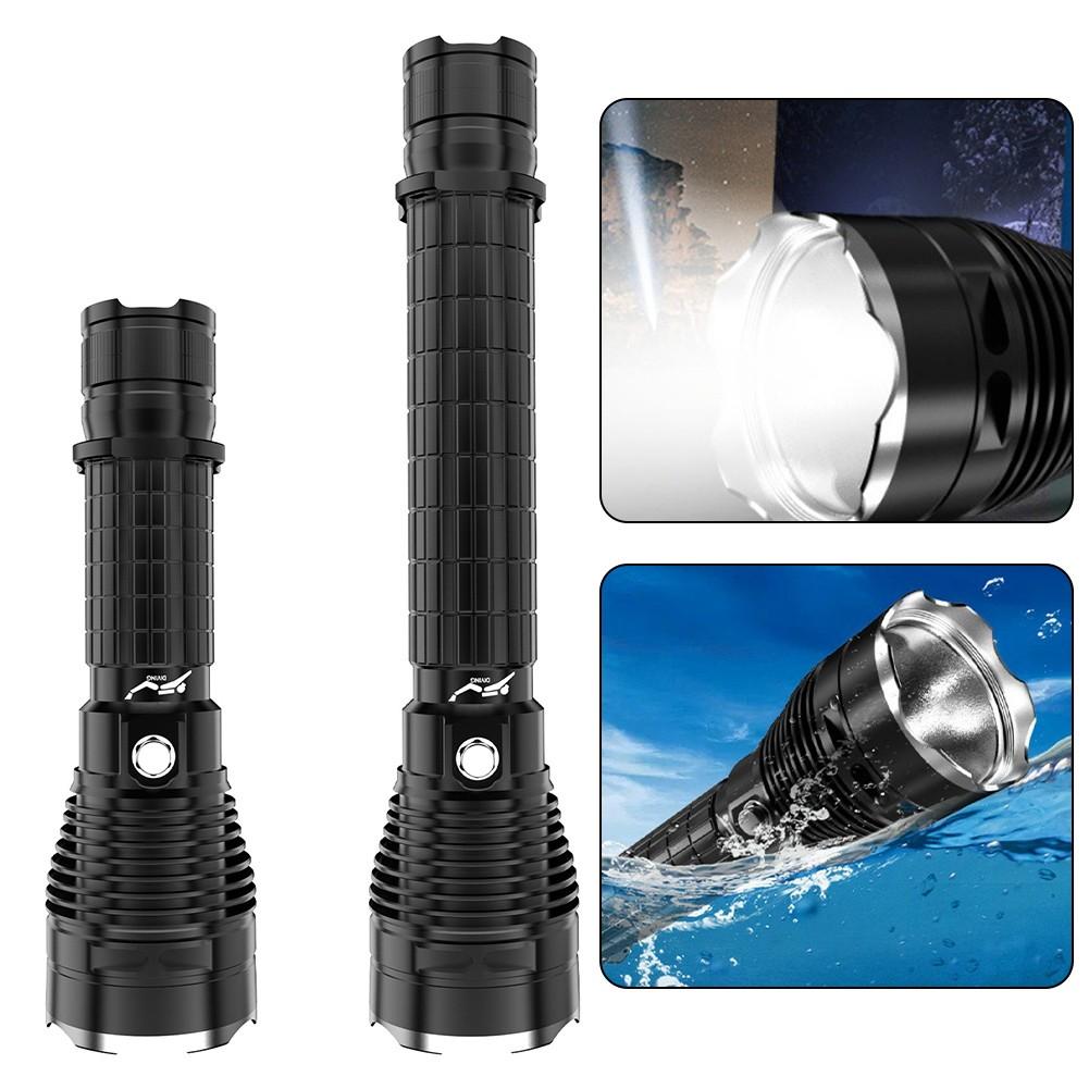 Diving Flashlight P70 LED White Light Button Switch