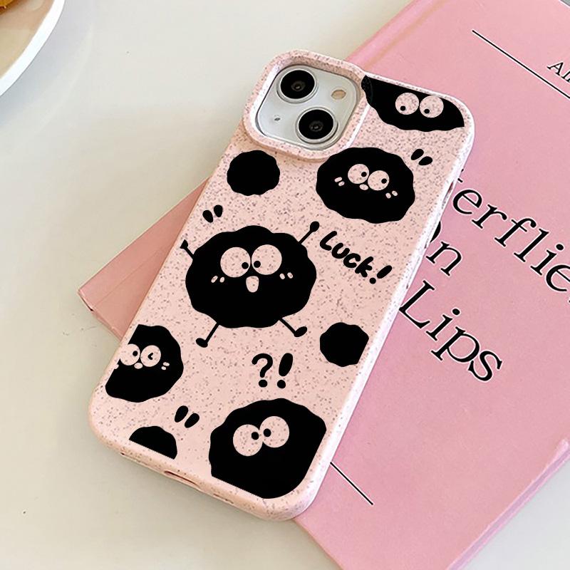 

Чехол для телефона iPhone 16 15 14 13 12 11 Pro Max iPhone 11 13 16 15 14 12 X XS XR 6 7 8 SE iPhone 6 7 8 Plus Разлагаемый чехол из пшеничной соломы iPhone 16 Pro Max розовый