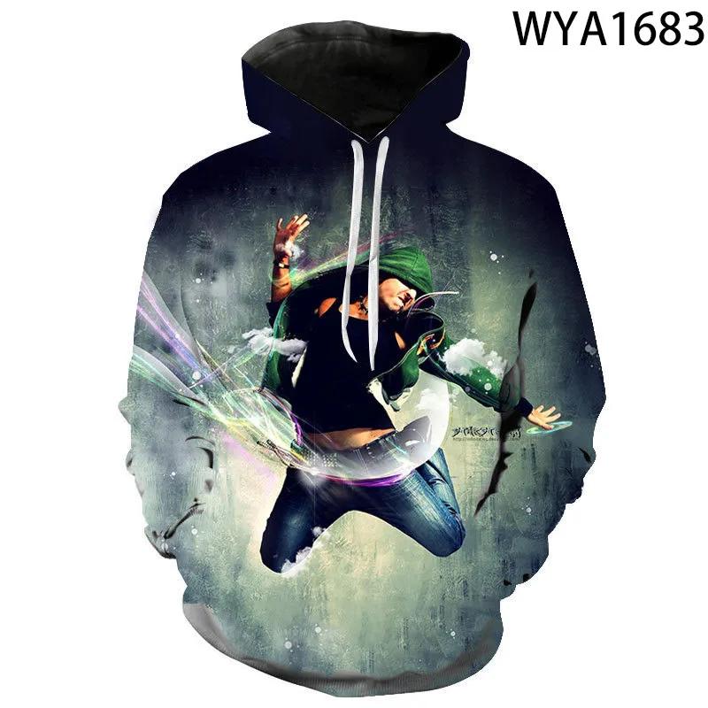 Hoodies Men Women Children Street Dance Sweatshirt 3D Printed Pullover Long Sleeve Streetwear Casual Hoody Boy Girl Kids Tops