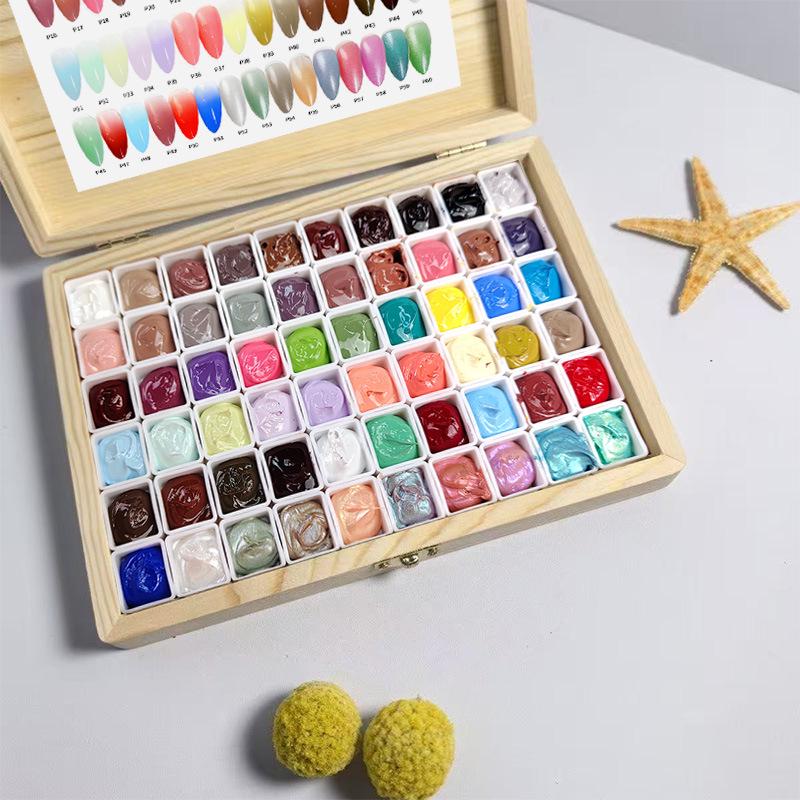 Set per Unghie Artistiche da 60 Colori con Colla Tappante e Polvere Degradé - Consigliato dal Venditore
