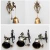 Vintage metalowy dzwonek drzwi sklepikarz powodzenia kołatka Windchime magnetyczny ozdoba do powieszenia na ścianie do pokoju ogród sklep przednie wejście prezent