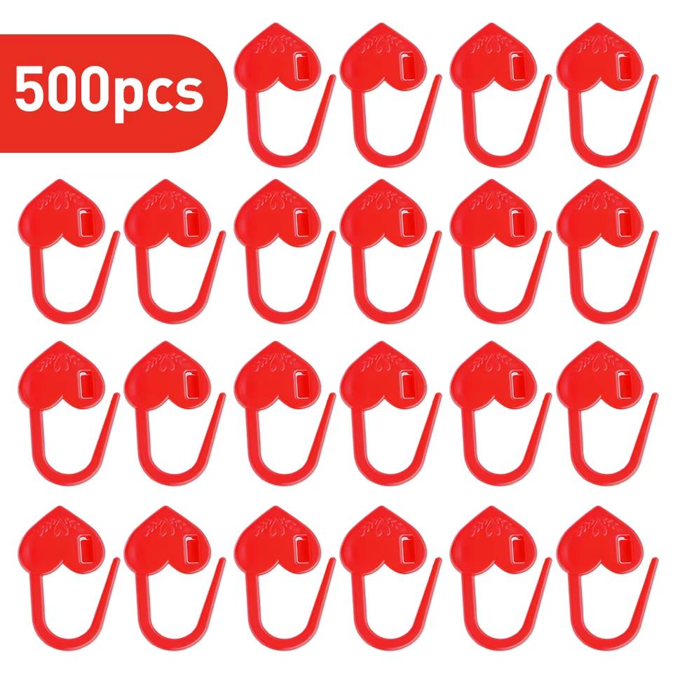 

500 шт. маркеры для вязания в форме сердца зажимы для вязания крючком стежки для вязания крючком для рукоделия пластиковые английские булавки