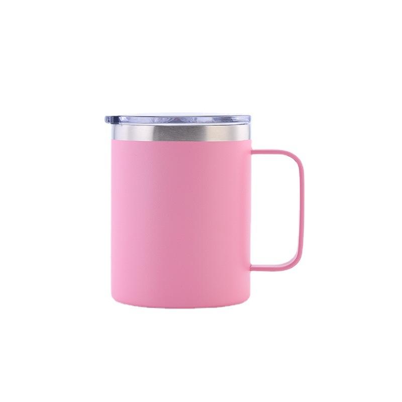 Becher mit Henkel Doppelschichtig isoliert Büro-Kaffeebecher Edelstahl Isolierbecher