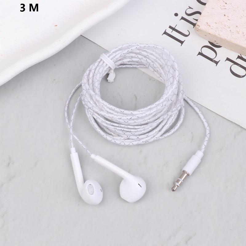 2M/3M Cable Length Wired Earphones In Ear Monitor Music Game Earbuds Headphone 3.5Mm Heavy Bass Headset