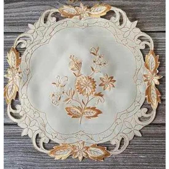 HOT Christmas Flower Embroidery Table Place Mat Cloth Tea Placemat Dining Coaster Kitchen Table Decoration and Accessories