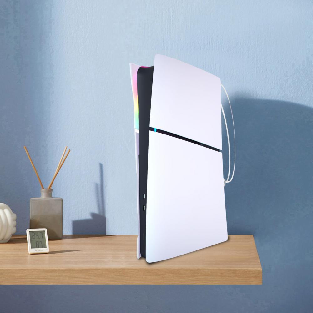 RGB-LED-Lichtleiste für PS5 Slim Disc und Digital Edition, 8 Farben, 400 Effekte, flexibler Farbwechsel-Lampenring für Spielkonsole