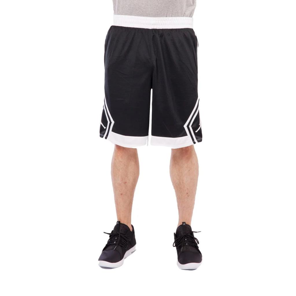 Jordan Rise Diamond Striped Detail Color Block Basketball Shorts Men Shorts Black 887438-013