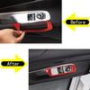 Red Carbon Fiber Window Glass Lift Switch Frame For Corvette C8 Convertible
