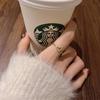 Trendy French-Style Adjustable Open Ring for Women: Fashionable Index Finger Ring for Students