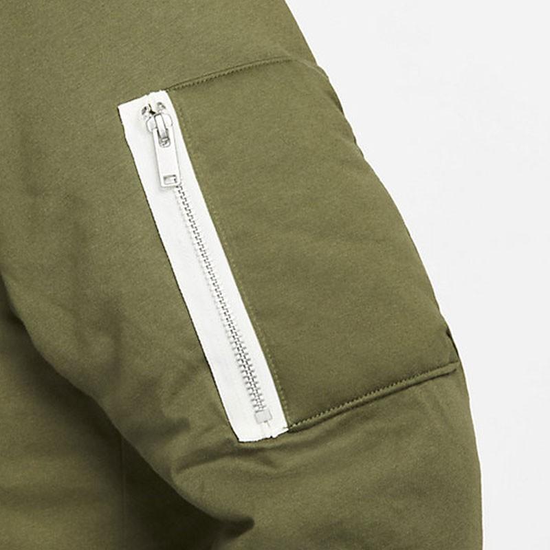 Nike FW22 Sport Warmth Pocket Casual Stand Collar Cotton Jacket Men Jackets Green DD5002-326