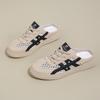 Summer new breathable little white shoes female student versatile half-drag casual net slippers female