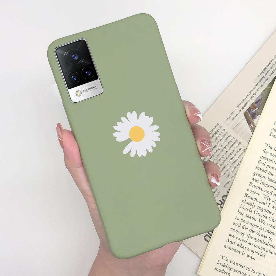 For Vivo V21 Case V2066 V2050 Soft Silicone Cute Painted Cover For Vivo V21E V 21 4g 5g Phone Cases Shockproof Bumper Slim Funda