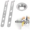 3Pcs Connection Ring Meat Grinder Accessories Stainless Steel Pastry Attachment  Biscuit Mold