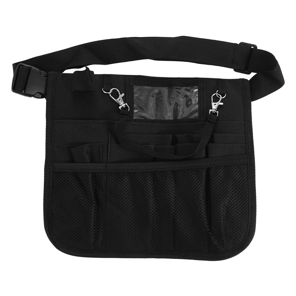 

Reliable Nursing Belt Organizer Large Capacity Multi Compartment Waist Bag Pouch Waterproof Durable Nursing Belt Bag чёрный