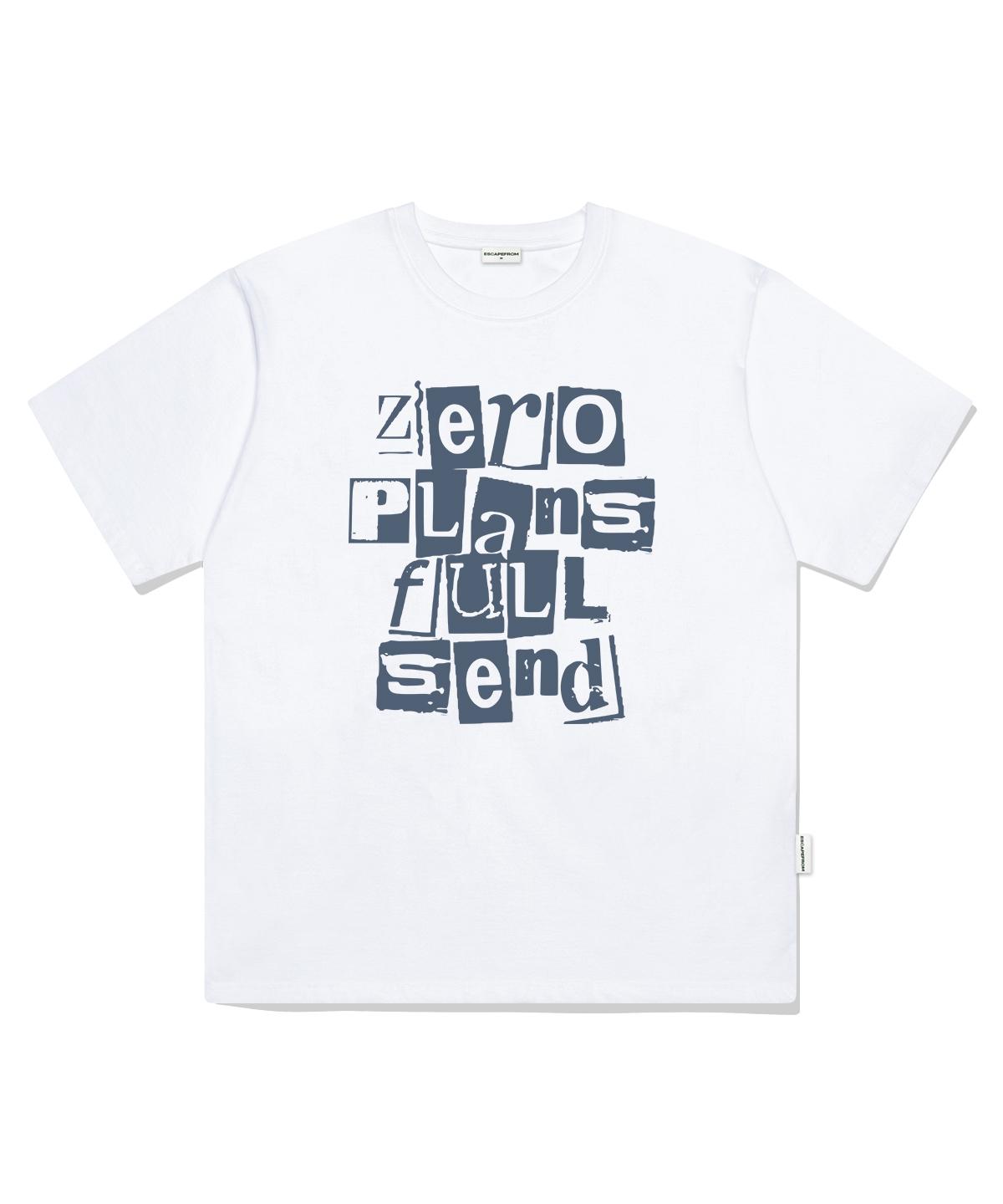 Escape From Zero Plan Oversized Short Sleeve T-Shirt White L