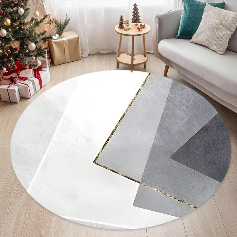 Round Carpet Soundproof & Dirty-resistant Rug Office Computer Swivel Chair Rocking Table Study Bedroom Mat Area Rug Carpet