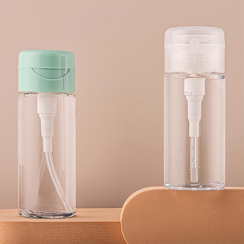 100/120/300Ml Refillable Bottles Empty Press Pump Dispenser Nail Art Polish Remover Cleaner Makeup Bottle Manicure Tool Diy