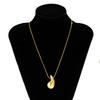 Elegant Water Drop Large Teardrop Pendant Necklace