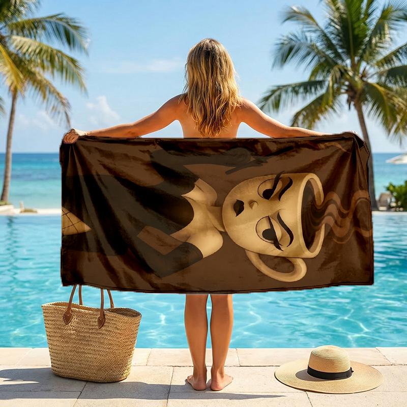 Brainrot Fashion Beach Towel: Ideal for Summer Adventures Soft, absorbent and quick drying suitable for swimming and bathing
