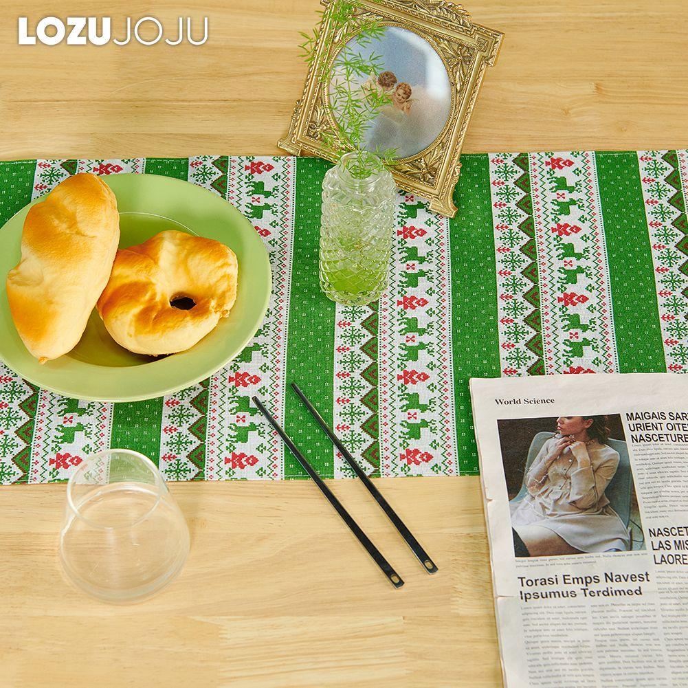 1 STK Modischer und vielseitiger Tischläufer aus Baumwolle und Leinen im Bohemian-Stil, bedruckt, dekorativer Esstisch für den Heimtisch LOZUJOJU