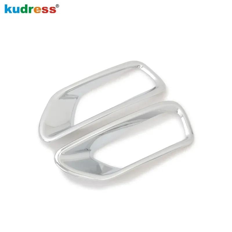 For Jeep Compass 2011 2012 2013 2014 2015 Chrome Car Rear Bumper Fog Light Lamp Cover Trim Tail Foglight Bezel Trims Accessories