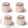 Aluminum Alloy Non-stick Canelé Cake Mold for French Desserts