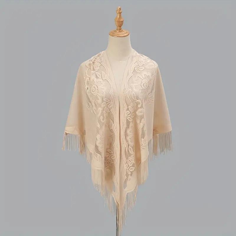 Lace Triangular Scarf Shawl Bride Bridesmaid Group Wedding Dress Banquet Shawl Triangular Scarf Women