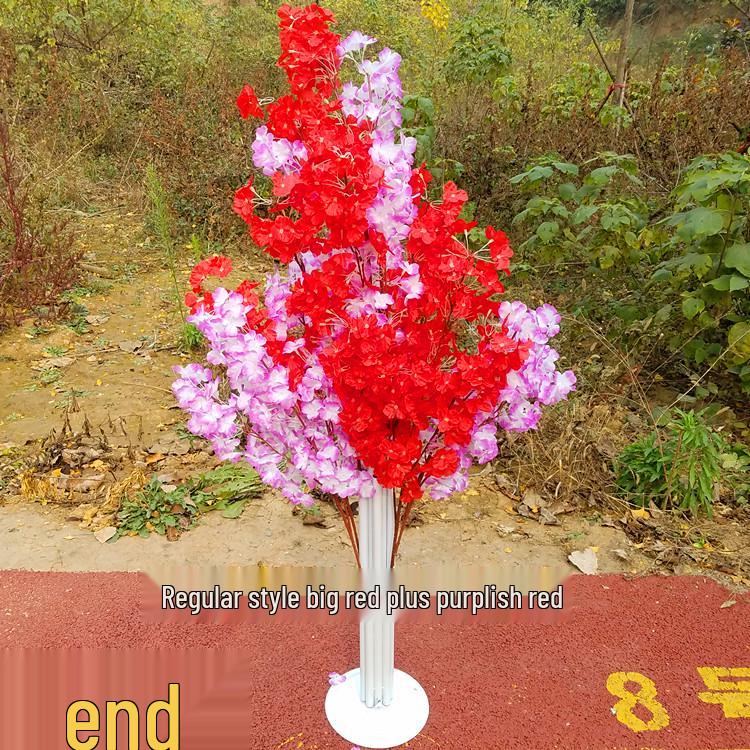 Cherry Blossom Wedding Aisle Runner and Flower Basket Stand