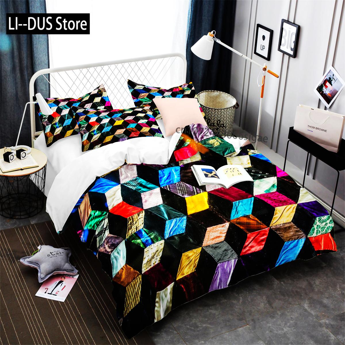 

Comforter Luxury 3D Black Stereo Bedding Sets Simplicity Gilding Women Girls Single Double Twin Queen King Size S Comforter (quilt)-EU Single(135*200cm)3pcs