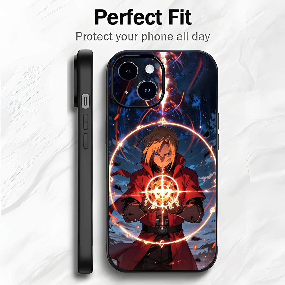 Classic Japanese Anime F-Fullmetal Alchemist Phone Case Phone Case Soft Packaging Lightweight For iPhone17 16 15 14 13ProMax