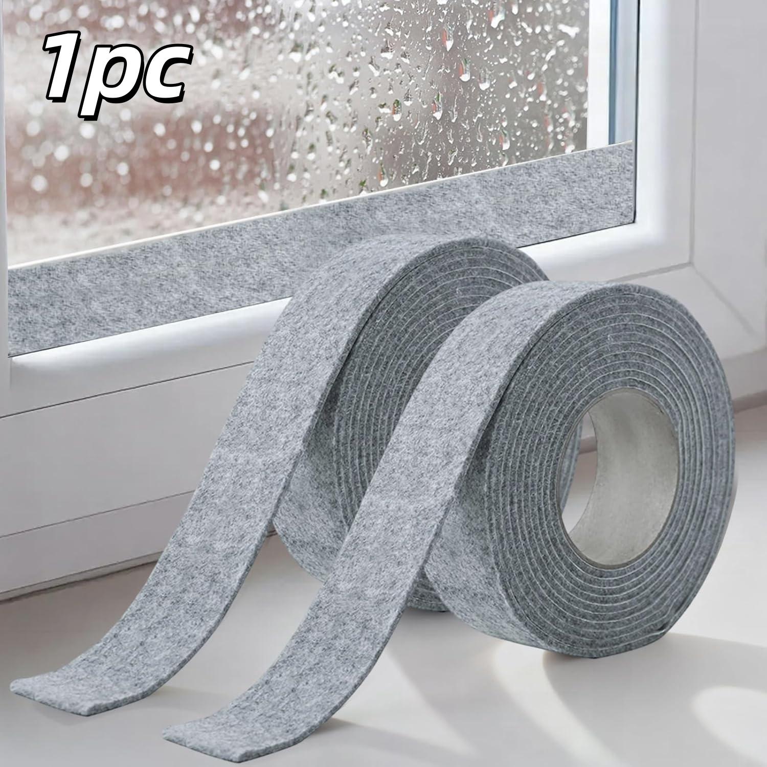 

1pc 2/4m Thickened Felt Water Absorbing Sticker Self Adhesive Window Glass Anti Condensation Water Absorption Winter Window Acce 2m серый