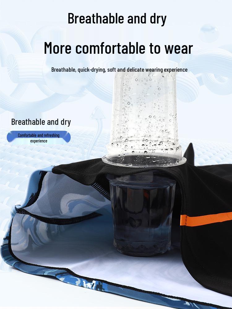 2025 Fat Boy Men's Medium & Large Split Anti-Embarrassment Swimsuit Set for Kids