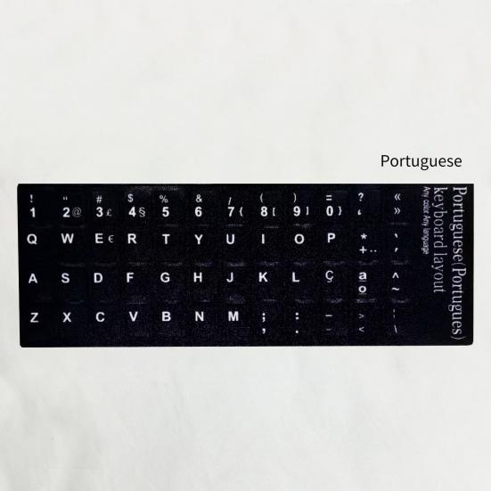 Adesivo Protetor para Teclado Multilíngue Fosco Sem Marcas Adesivo Universal para Teclado de Laptop