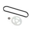 Steel Gear Chain Set 44T 3 Hole Sprocket Drive Sprocket Set  for Dirt Bike Bicycle