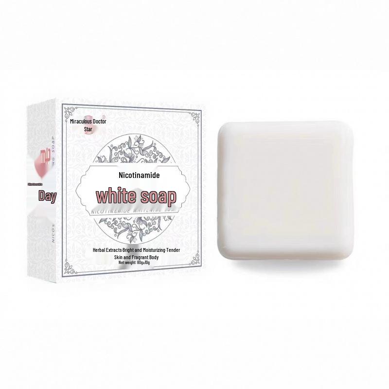 

Відбілююче мило з ніацинамідом: Мило для обличчя, рук та тіла – Дорогоцінне біле ручної роботи