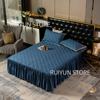 Einfarbig Verdicken Bett Rock Nicht-slip Matratze Abdeckung Protecor Couvre Lit Bettdecke Bettlaken Hause Schlafzimmer Bett Rock Bett Abdeckung
